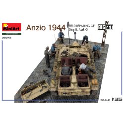 Anzio 1944. Field Repairing of Stug III. Ausf. G. BIG SET