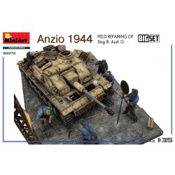 Anzio 1944. Field Repairing of Stug III. Ausf. G. BIG SET
