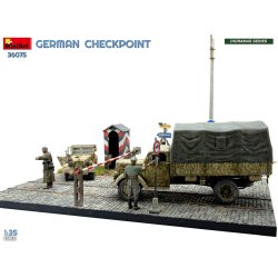 German Checkpoint. 3T Cargo Truck 3,6-36S &amp; Kfz.1 Type 170VK w/ Feldgendarmerie. BIG SET
