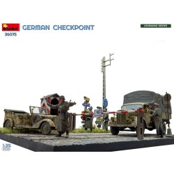 German Checkpoint. 3T Cargo Truck 3,6-36S &amp; Kfz.1 Type 170VK w/ Feldgendarmerie. BIG SET