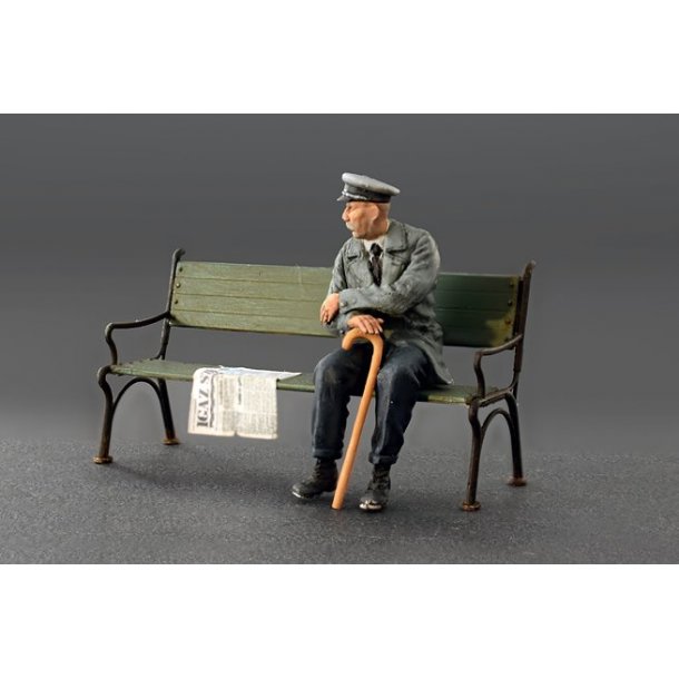 Siddende tyske passagerer, perioden ca. 1930erne-1940erne