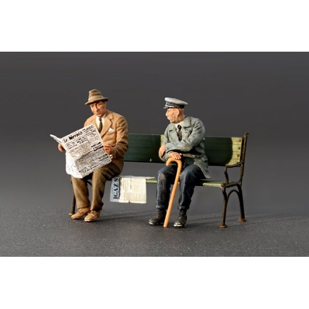 Siddende tyske passagerer, perioden ca. 1930erne-1940erne