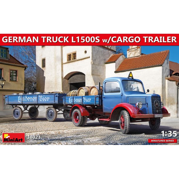 Tysk lastbil L1500S med anhnger