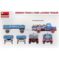 Tysk lastbil L1500S med anhnger