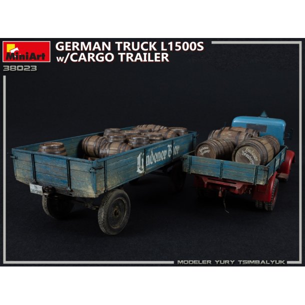 Tysk lastbil L1500S med anhnger