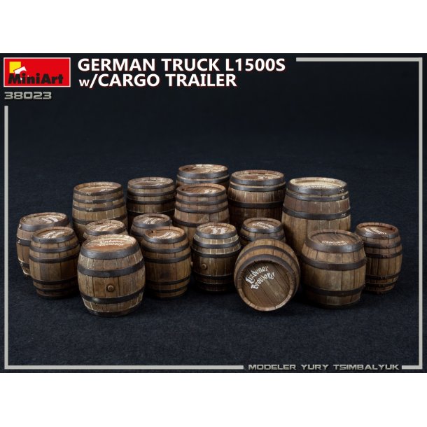 Tysk lastbil L1500S med anhnger