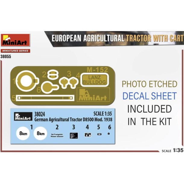 Europisk traktor med anhnger