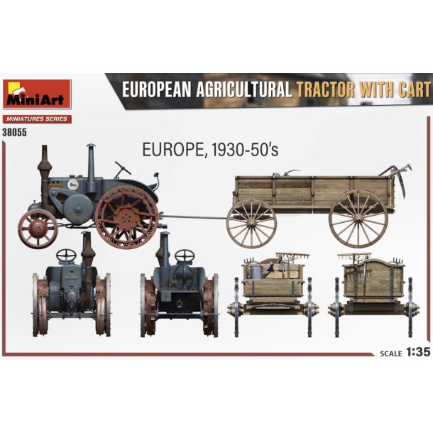 Europisk traktor med anhnger