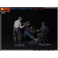 French Civilians in Cafe 1930-40S