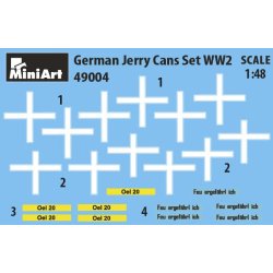 German Jerry Cans WWII, skala 1/48