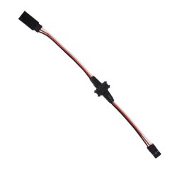 Magnetisk 3-polet stik med ledning og servo-stik, han + hun