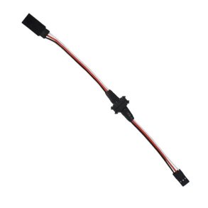 Magnetisk 3-polet stik med ledning og servo-stik, han + hun