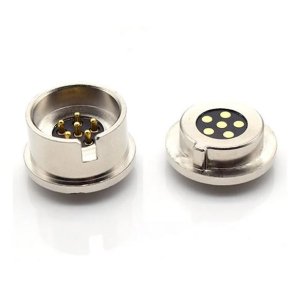 Magnetisk 6-polet rundt stik, han og hun