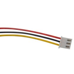 Micro JST-XH 2,54 mm 3-pin han-stik + hun-stik med kabler, 15 cm