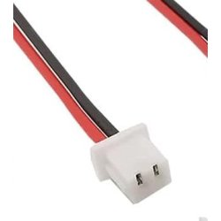 Micro JST-GH 1,25 mm 2-pin han-stik + han-stik med kabel, 10 cm