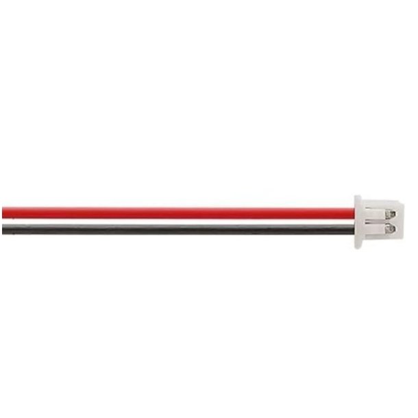 Micro JST-GH 1,25 mm 2-pin hun-stik + hun-stik med kabel, 10 cm