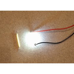 LED neonrr kold hvid, 2 x 22 mm, 3 volt. 1 stk.