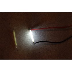 LED neonrr kold hvid, 2 x 22 mm, 3 volt. 1 stk.