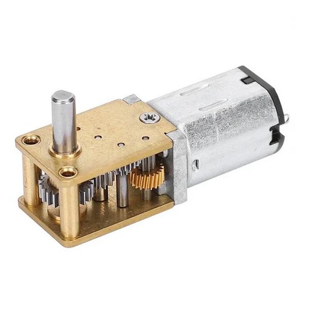 Micromotor med vinkelgearing, 12 V, 27 RPM