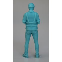 Arbejdsmand, formand med clipboard, skala 1/25