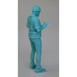 Arbejdsmand, formand med clipboard, skala 1/25