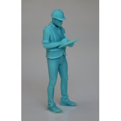 Arbejdsmand, formand med clipboard, skala 1/25