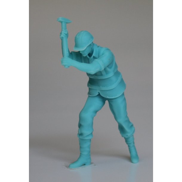 Arbejdsmand med forhammer, skala 1/25