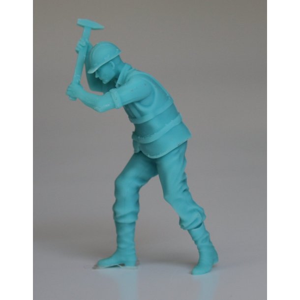 Arbejdsmand med forhammer, skala 1/25