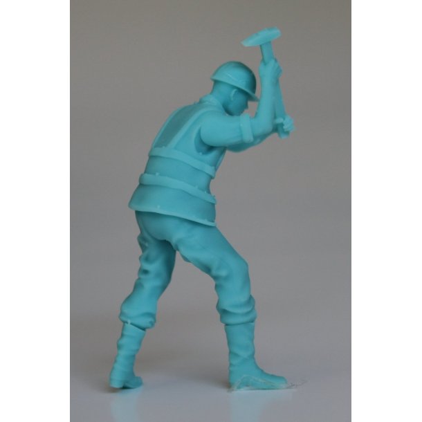 Arbejdsmand med forhammer, skala 1/25