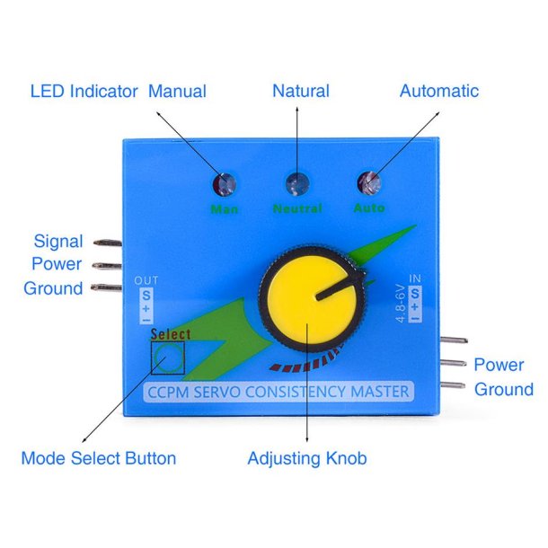 Servotester (3 funktioner)