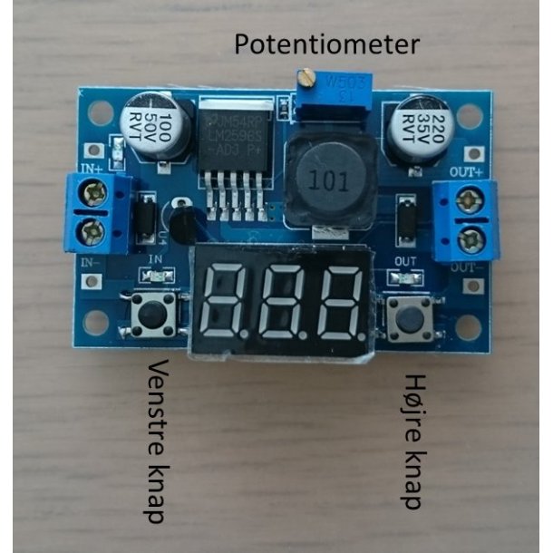 Variabel spndingsregulator med display