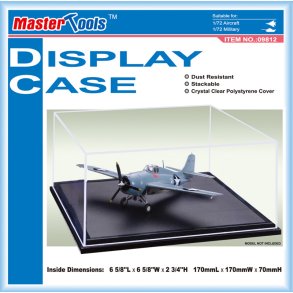 Udstillingsmontre - 170 x 170 x 70 mm, modelfly skala 1/48