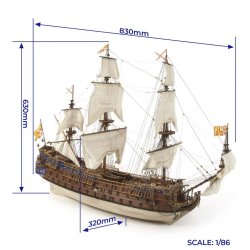 San Felipe (inkl. sejl og maling), skala 1/86
