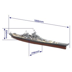 USS Missouri (BB-63), skala 1/200