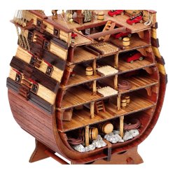 Santisima Trinidad - Sektion af skrog