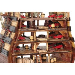 Santisima Trinidad - Sektion af skrog