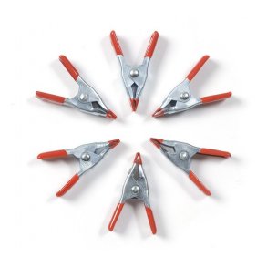 Klemmer i metal, 6 stk.