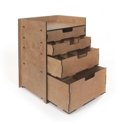 Kommode med 4 skuffer