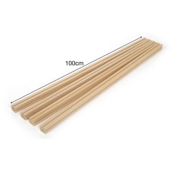 Lister med not til montre, 4 stk.