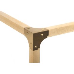 Messinghjrner til montre, 4 stk.