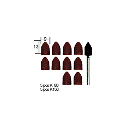 Proxxon Slibekapper 9 mm, 10 stk