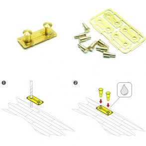 Pullert, byggest, 8,5 x 3,0 mm, 4 stk.