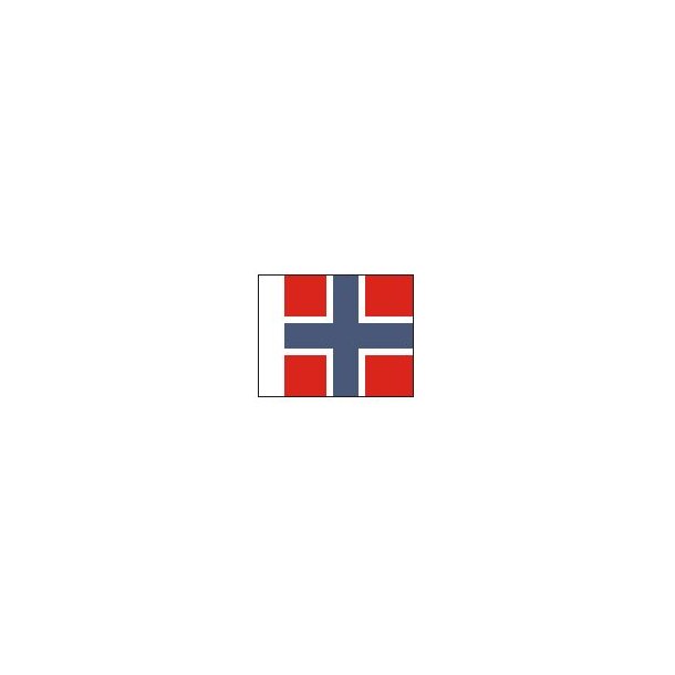 Norsk flag (Skibladner), st&oslash;rrelse B - 25 mm
