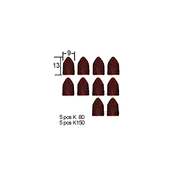 Proxxon Slibekapper 9 mm, 10 stk