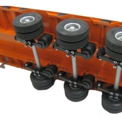 Traileraksel med luftaffjedringsattrap