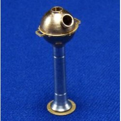 Kompas, byggest i messing og aluminium