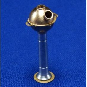 Kompas, byggest i messing og aluminium