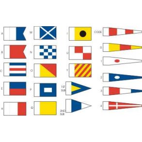 Signalflag ICA strrelse E - skala 1/90 - 1/180