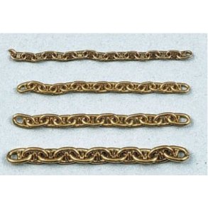Ankerkæde messing med stag, 1,0 mm x ca. 1000 mm