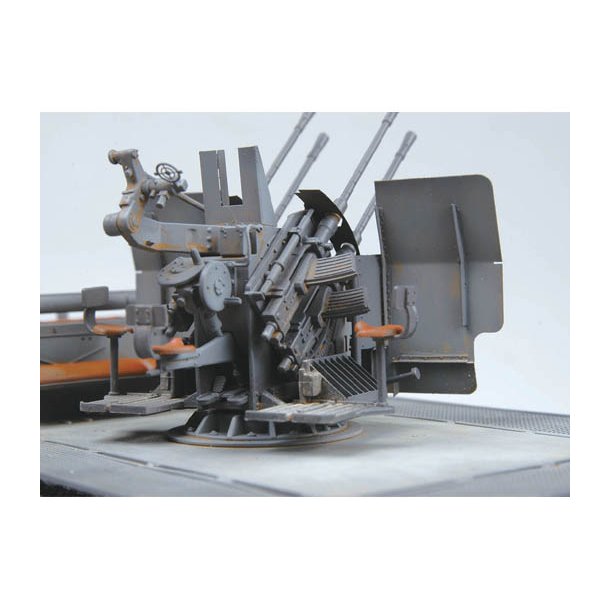 German 2cm Flakvierling 38 with Sd. Anh&auml;nger